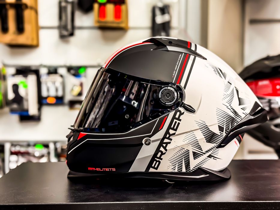 Casca Moto MT BRAKER sv Alb Mat