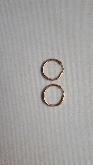 серьги золото ссср завод печать со звездой,585-п,весь -0.96-грам