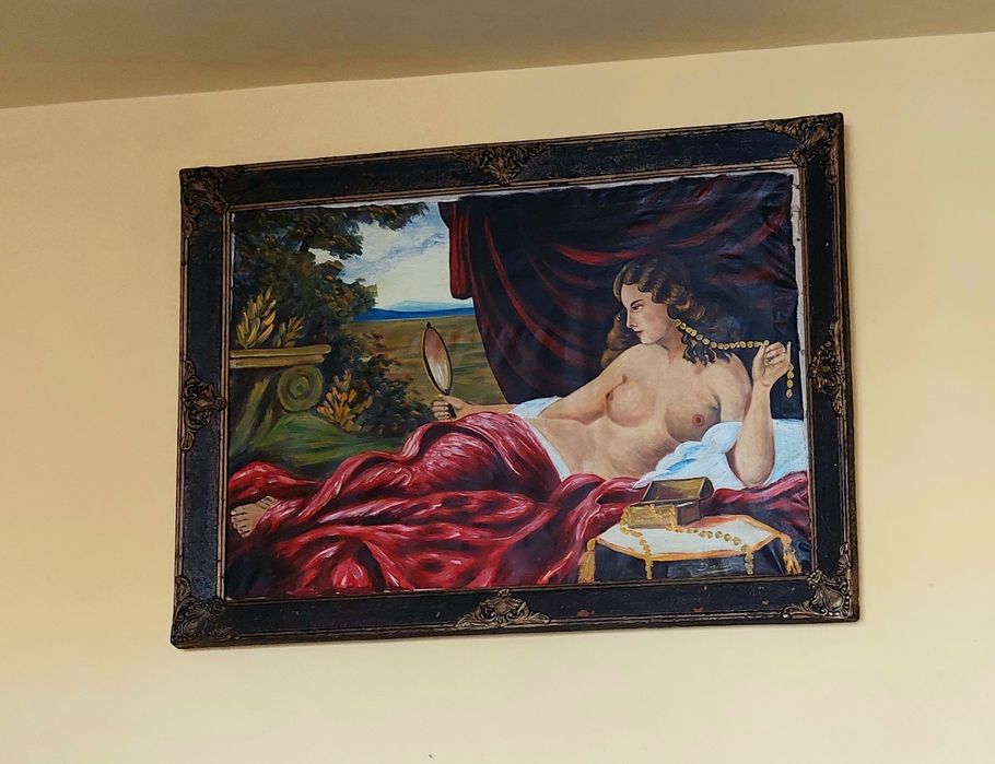 Tablou dimensiuni mari  semnat Deak