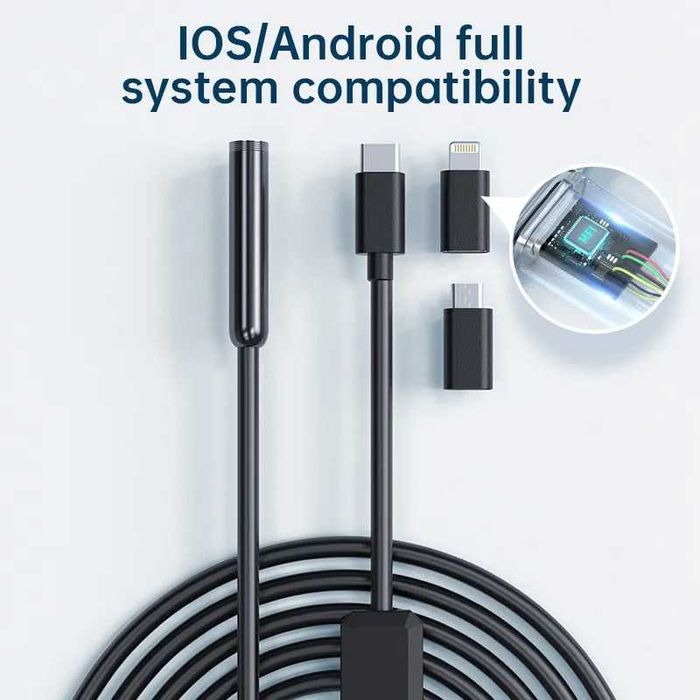 ANESOK W400-D USB Ендоскоп камера 3в1 | iOS & Android | 5.5mm |  1440P