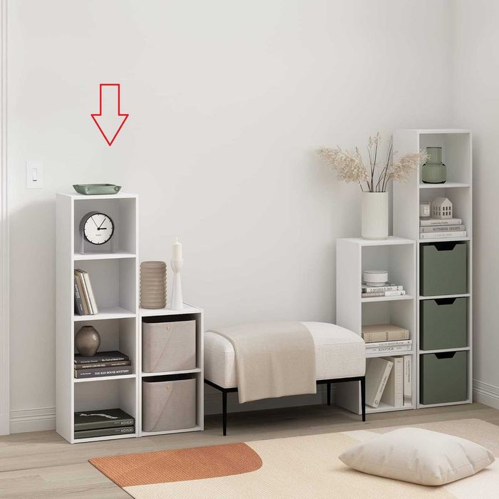 Етажерка с 4 рафта Furinno PASIR етажерка за книги или друго бяла