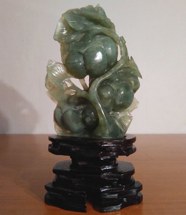 Statueta asiatica Feng Shui pentru sanatate |Jad sculptat| piesa veche