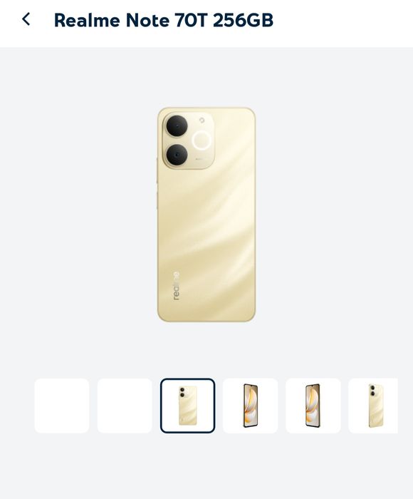 Realme note T 70 чисто нов