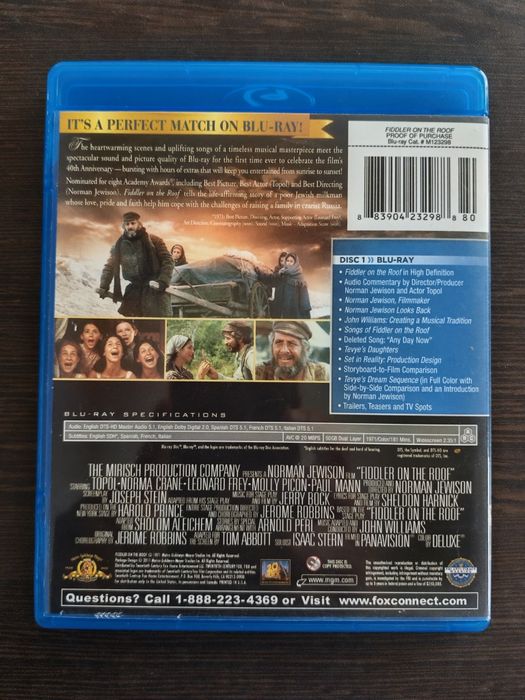 Scripcarul de pe acoperiș / Fiddler on The Roof [1971](Blu-ray Original,Impecabil , Engleză)