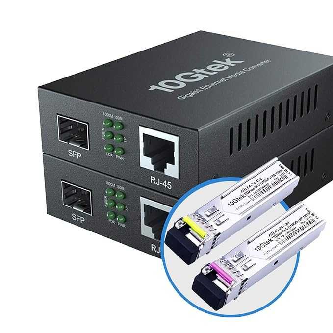 1000M Gigabit Ethernet медиен конвертор, RJ45 към SFP слот
