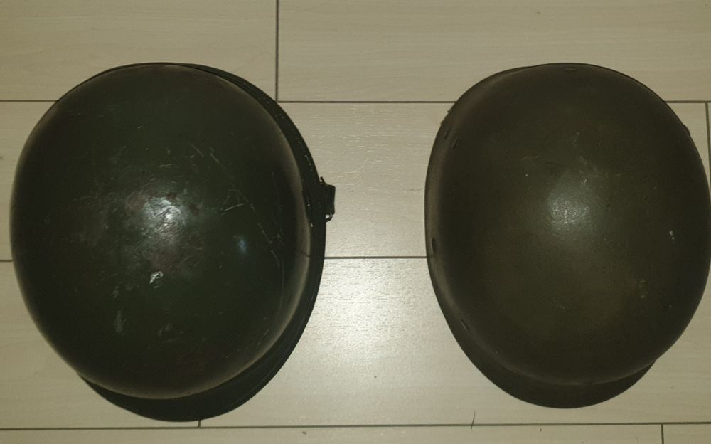 Casca militara USA ww2 M1 din dotarea armatel Belgiei