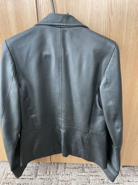 Vand sacou piele naturala dama, negru, S