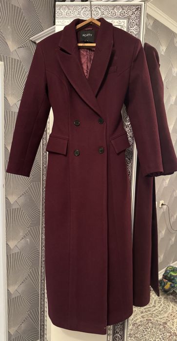 Пальто приталенное,2 рет кидім тек