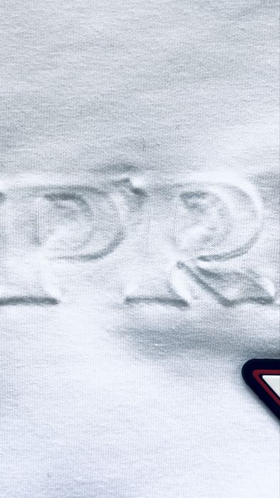 Детско худи с качулка PRADA оригинал унисекс – бяло, за 3-4 години