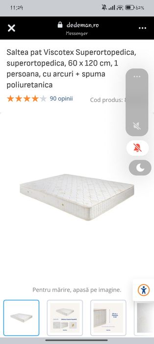 Saltea ortopedica  60x120