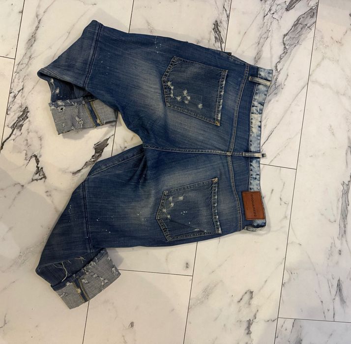 Dsquared Distressed Slack Fit Jeans