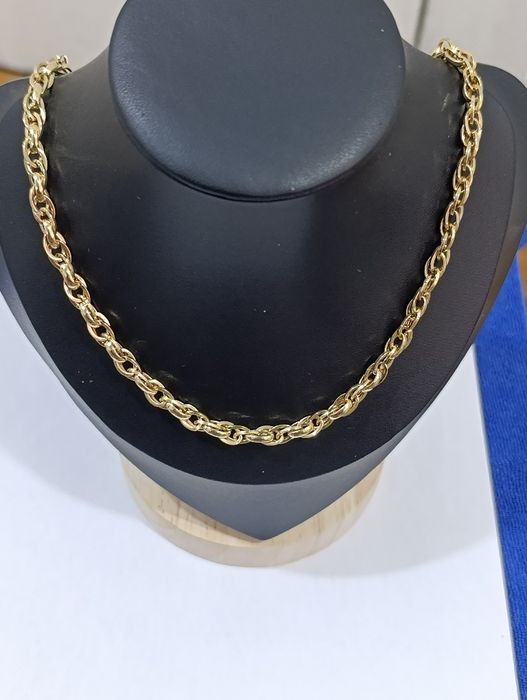 Тилла занжир,Золотая цепочка, проба 585. Вес 13,83 гр длина 70см .