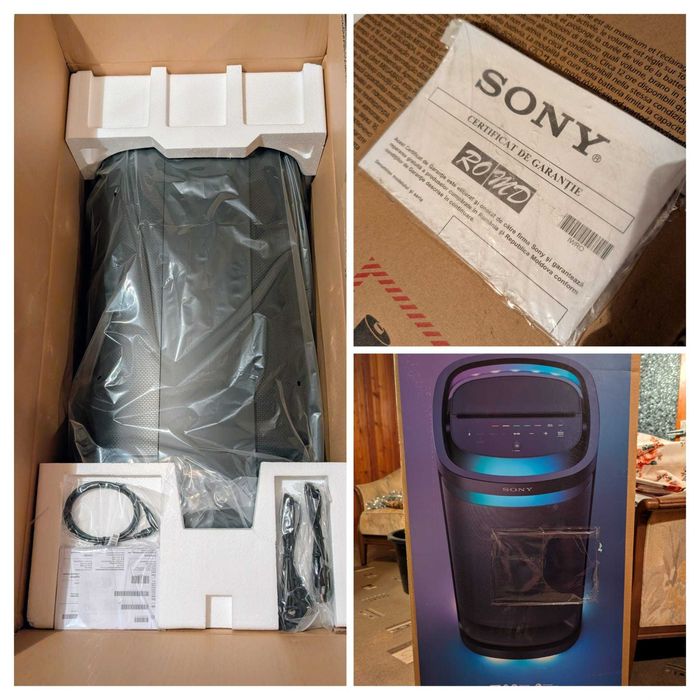 NOU - Boxa  Sony SRS-XV900 Mega Bass Sunet 360 - livrare in tara
