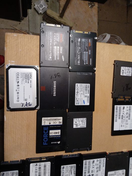 Lot hdd 250-1 tb/ssd 2 5- M2