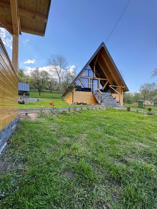 Cabana Bucegi View Bran | A-Frame | 6 persoane | Curte și foișor | Singuri in locatie - integral