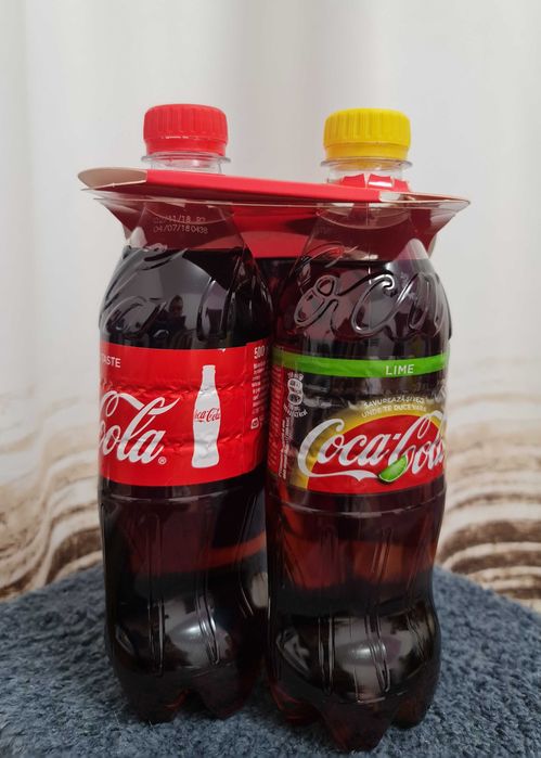 Set Coca Cola (Original+Lime) + pahar Ediția de Vară 2018