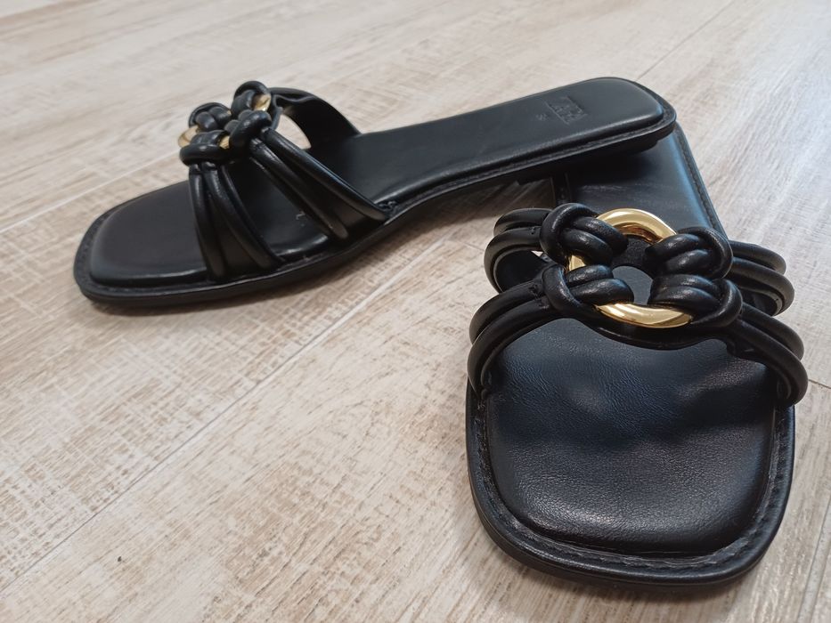 Slapi papuci Zara 36 negrii