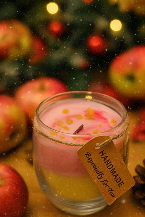 Lumanare Magia Crăciunului într-un borcan