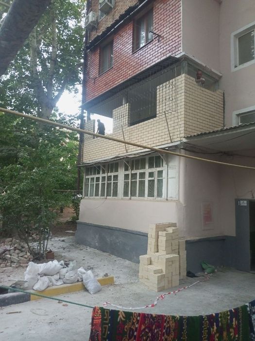 КладкаБалконаГиштКирпичБлокФасадПадрашивкаОблицовочныйКирпичомДемантаж