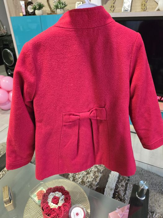 Paltonaș fete 5-6 ani Rosu