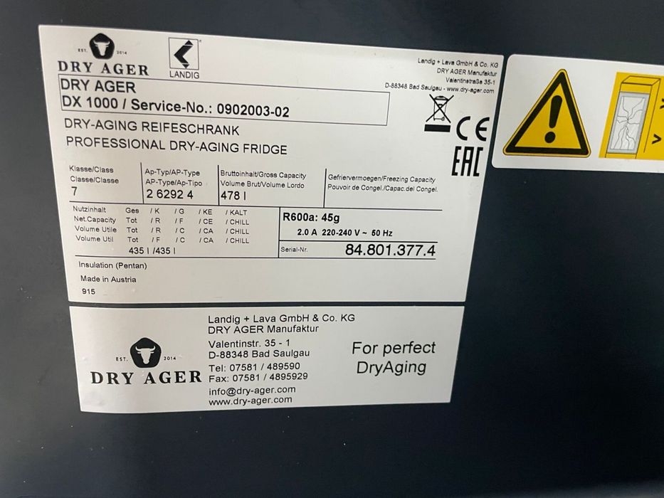 Продажа Dry Ager DX 1000 (Classe / Premium)