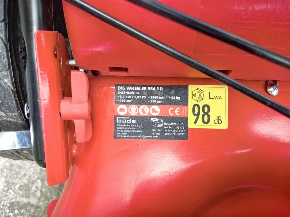 GÜDE BIG WHEELER 554.3 R е многофункционална бензинова косачка 4 в 1