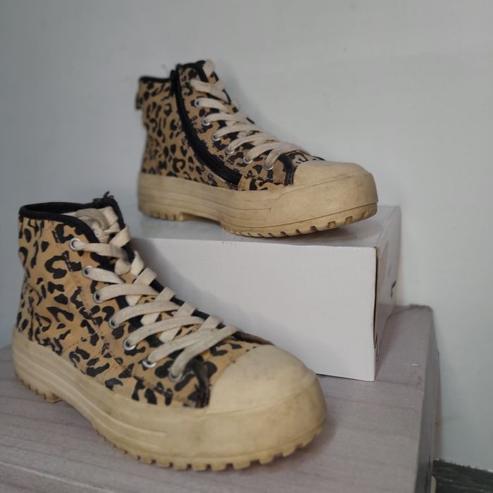 Ghete Sneaker ZARA Animal Print – Mărimea 36 material textil
