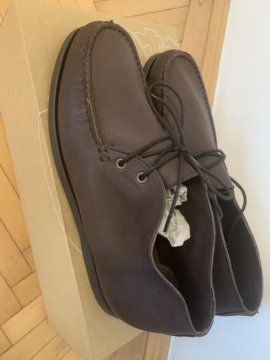 Pantofi ghete maro 42 mocasini hackett