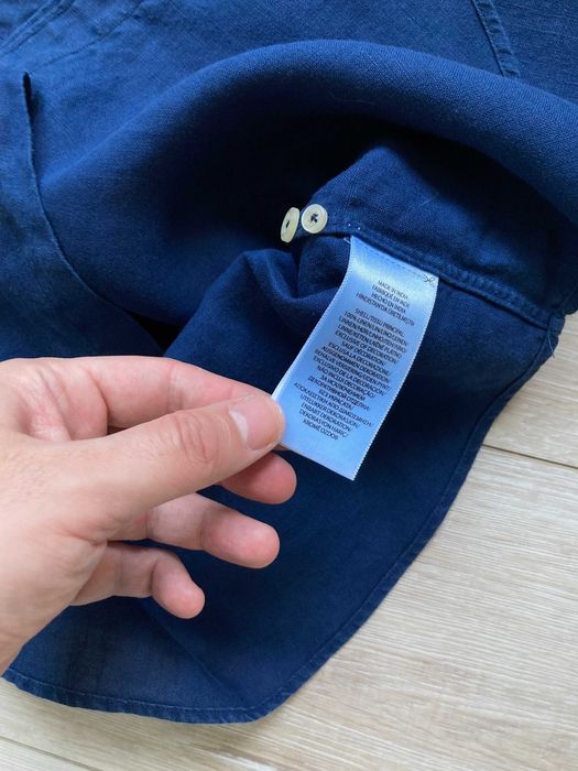 НОВА POLO By Ralph Lauren 100% linen мъжка ленена риза лен размер S