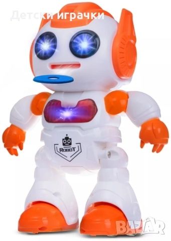 Робот с дистанционно и пулове, светлини и музика, танцуващ