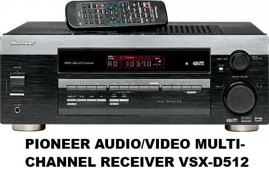Amplituner - Audio/Video Multi-Channel Receiver Pioneer VSX-D 512 + tlc.