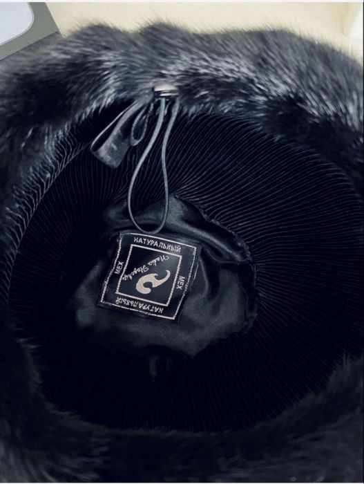 Норковый берет французский стиль