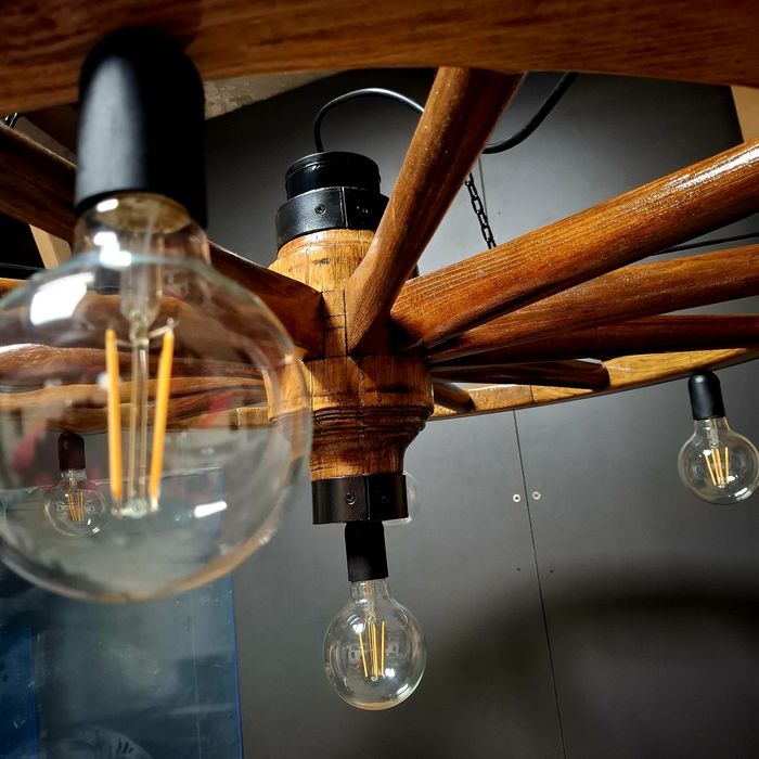 Lustra Rustica Roata Caleasca