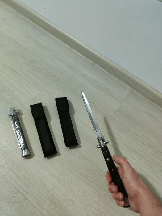 Briceag styleto , Briceag cu buton și blocator / Cuțit Sicilian 34cm