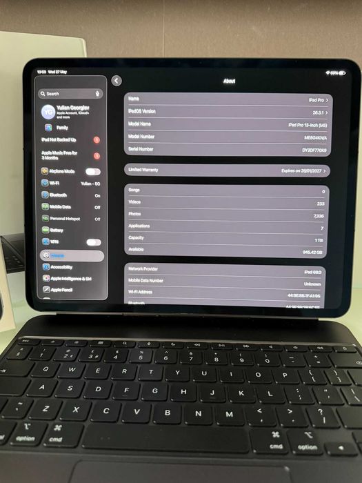 ++ Нов ++ iPad Pro 13 M5 16 1TB Nano Glass + Magic Keyboard + Pencil Pro