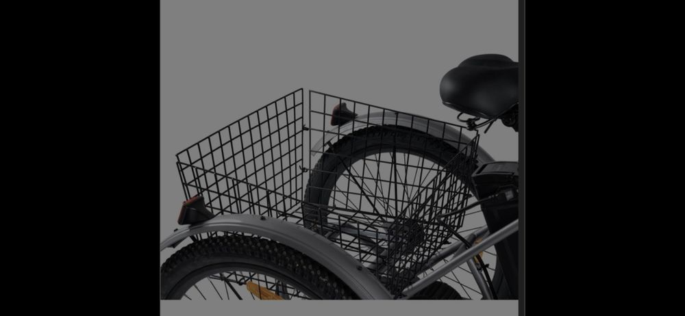 Tricicleta Electrica 24" cu Motor 250W, Baterie 48V 10.4Ah si 7 Schimbator Viteze Shimano – Cosuri Fata/Spate Incluse Noua cumpărată în vară  cu factu