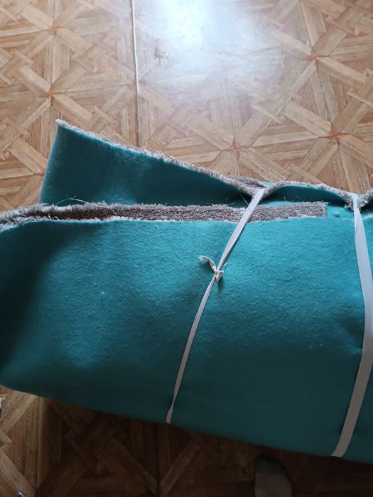 Новый ковролин светло серый цвет .ворс-1см