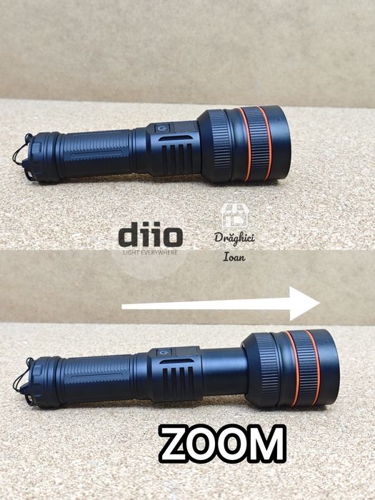 Lanterna M80 TURBO -MEMORY DIGITAL- led M80 LASER pt.distanta < 1,5km