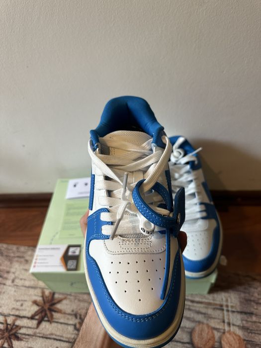OFF-White Out Of Office OOO Low Tops Blue White