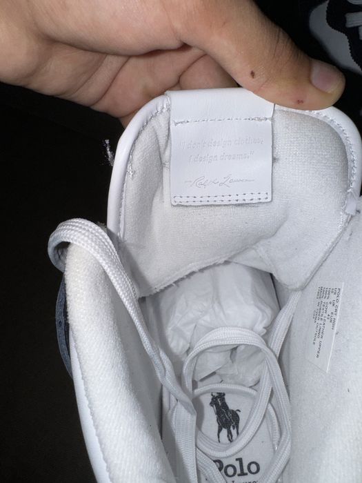 Polo Ralph Lauren sneakers din piele, culoarea negru