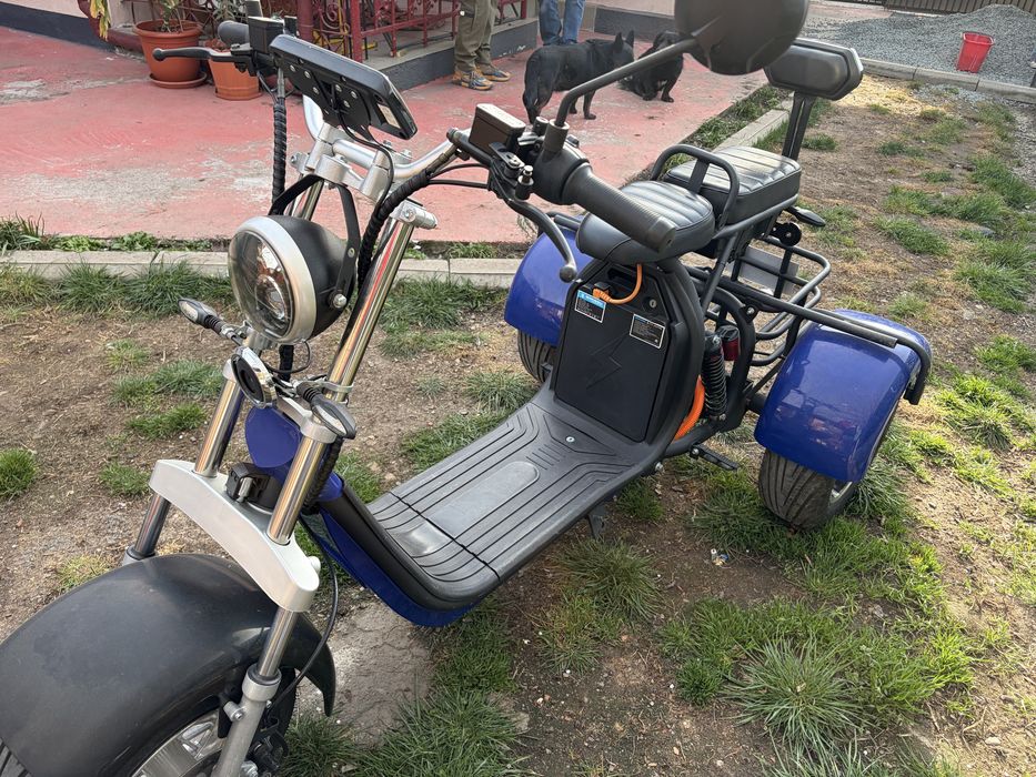 Vand tricicleta electrica cu roti late