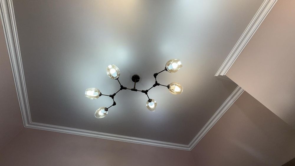 Lustra 8 x 60W bec E27 Plafoniera Sputnik aspect molecular