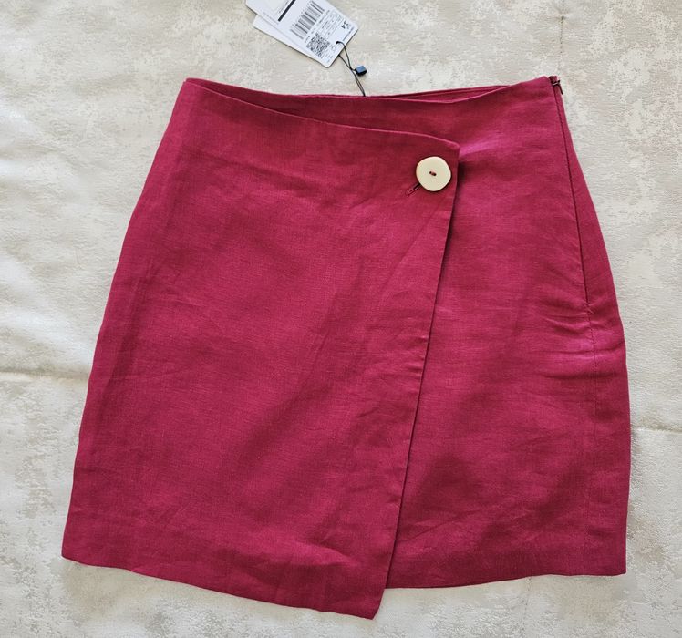 Fusta Mango din in roz 34/XS