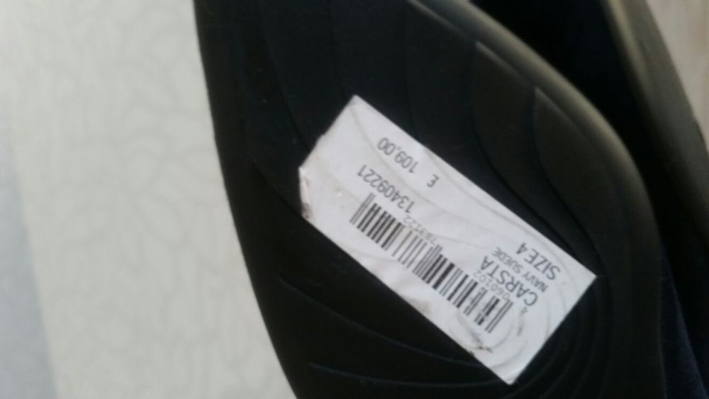 Pantofi balerini saboti noi 37 piele intoarsa naturala peter kaiser