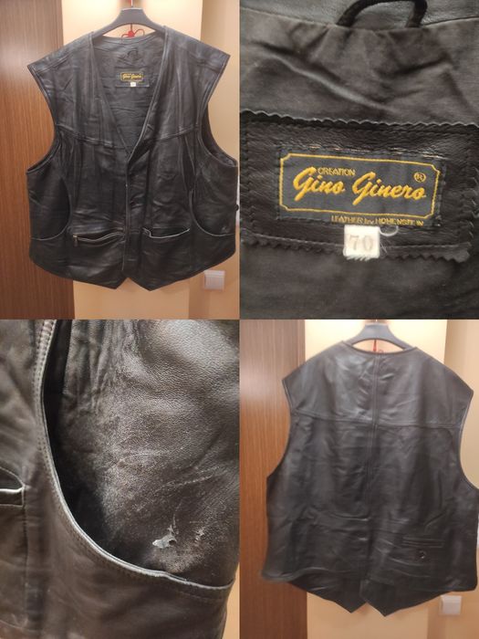 Vesta piele naturală ,marimea -68-70