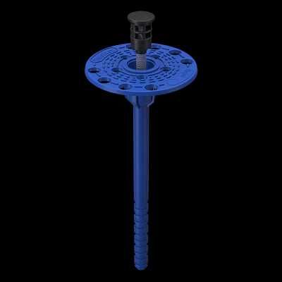 фасадный дюбель тарельчатый с забивным распорным элементом из стали