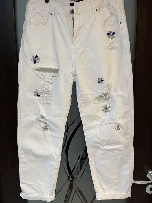 Pantaloni albi dama Nissa