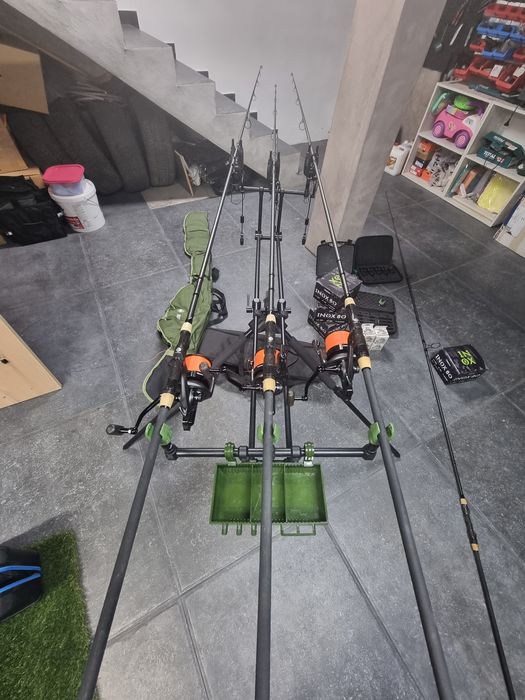 Echipament complet de pescuit delphin+ Rod pod+senzori/,swinger