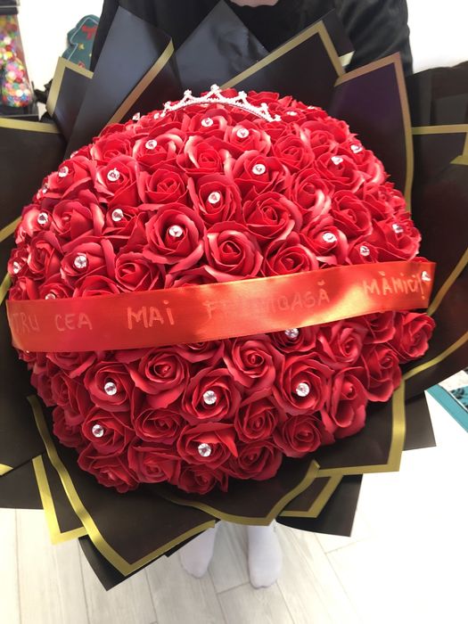 Buchet 101 trandafir de sapun