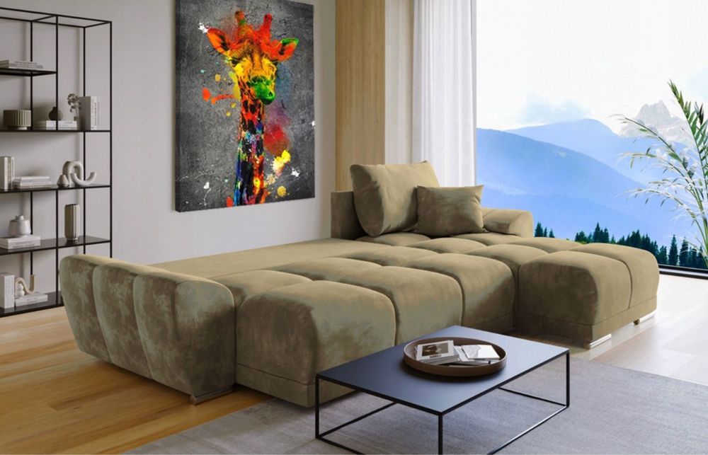 Colțar extensibil cu ladă de depozitare